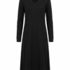 Chaleco Largo Negro Manga Larga Cuello V Negro - Talla M - MANGUUN