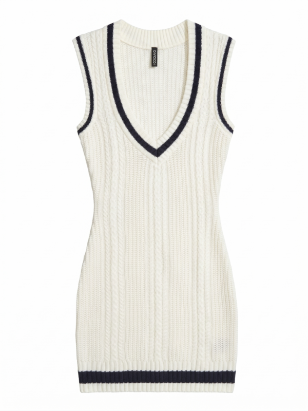 Chaleco Tejido H&M Divided - Estilo Preppy Aesthetic - Talla S