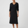 Chaleco Largo Negro Manga Larga Cuello V Negro - Talla M - MANGUUN